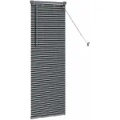 vidaXL Venetiaanse jaloezie Donkergrijs 130 x 45 cm 25 mm Aluminium