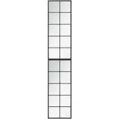 vidaXL Wandspiegels 2 st 100x40 cm metaal zwart