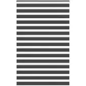 vidaXL Zebra rolgordijn 140x230 cm stofbreedte 135,9 cm zwart