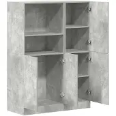 VD Home Furnishing 2-delige Keukenkastenset bewerkt hout betongrijs