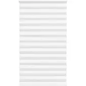vidaXL Zebra rolgordijn 135x200 cm stofbreedte 130,9cm polyester wit