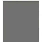 vidaXL Rolgordijn verduisterend 130x175 cm stofbreedte 126,6 cm grijs