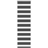 vidaXL Zebra rolgordijn 50x150 cm stofbreedte 45,9cm zwart