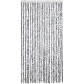 vidaXL Vliegengordijn 100x200 cm chenille wit en grijs