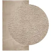 vidaXL Vloerkleed HUARTE laagpolig zacht wasbaar 80x150 cm zandkleurig