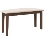 vidaXL Bank 90 cm massief hout rubber bruin