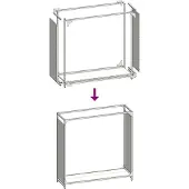vidaXL Brandhoutrek 90x28x90 cm koudgewalst staal wit