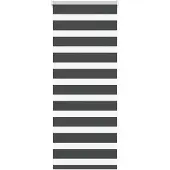 vidaXL Zebra rolgordijn 65x100 cm stofbreedte 60,9 cm zwart