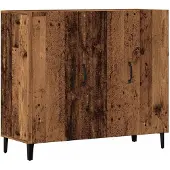 vidaXL Dressoir, uitstraling oud hout, 90x34x80 cm, houtvezel