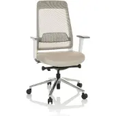 Hjh OFFICE Bureaustoel CHIARO T2 WHITE netstof / stof blauw / grijs