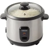 Tomado TRC1001S - Rijstkoker - 1 liter - 5 porties - warmhoudfunctie