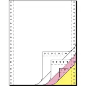 Sigel DIN-kettingpapier, 240 mm x 12' (30,48 cm), 4-voud