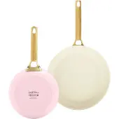 Greenpan Padova Reserve 20 + 26 cm koekenpannenset Blush Pink