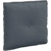 vidaXL Rugkussen Donkergrijs 50 x 45 cm Corduroy stof