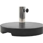 vidaXL Parasolvoet rond 20 kg graniet zwart