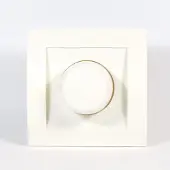 Tradim 230V muurdimmer voor halogeen & gloeilampen 35-300W – Incl. afdekplaat en dimmerknop | 2331