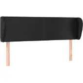 vidaXL Hoofdbord met randen 147x23x78/88 cm kunstleer grijs