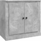 vidaXL Dressoir 70x35,5x67,5 cm bewerkt hout betongrijs