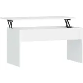 vidaXL Salontafel, wit, 102x50,5x52,5 cm, houtvezel