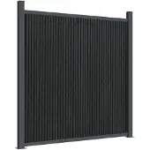 vidaXL Schuttingpaneel 1218x186 cm HKC grijs