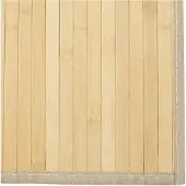 vidaXL Vloerkleed vierkant 100x100 cm bamboe lichtnaturel
