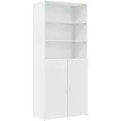vidaXL Hoge kast 80x42,5x249 cm bewerkt hout wit
