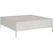 vidaXL Verhoogde plantenbak, 100x100x33,5 cm, roestvrij staal