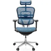 Hjh OFFICE Bureaustoel / directiestoel ERGOHUMAN ULTRA GEN2 Netstof blauw