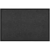 vidaXL Deurmat Antraciet 60 x 40 x 1.2 cm Teddy Stof