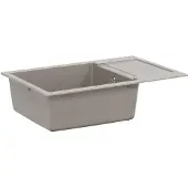 vidaXL Wasbak Grijs 780 x 500 mm 80% Kwarts en 20% Hars