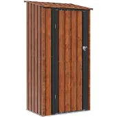 vidaXL Tuinhuisjes Bruin 103 x 74 x 200 cm Metaal