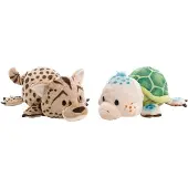 Nici Schildpad &amp; Cheetah Teddy 25 Cm