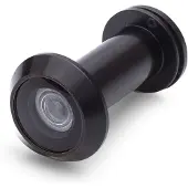 Dx | Deurspion brandwerend 60 min | 200 graden | Ø14 mm | deurdikte 35-55 mm | zwart