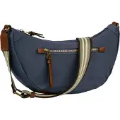 Camel active Handtas Bari van hoogwaardig mat nylon met gestreept geweven band