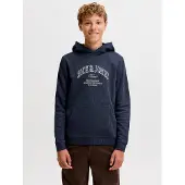 Jack & jones Junior Sweatshirt 'JJEDenver' donkerblauw / grijs / wit