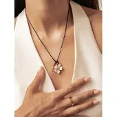 Hey Happiness Ketting 'Daisy Flower' rose-goud