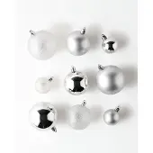 HEMA Kerstballen Set Zilver - 44 Stuks (zilver)