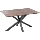 Beliani SPECTRA - Eettafel - Donkere houtkleur - 90 x 140 cm - MDF