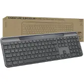 Logitech Signature Slim Solar + K980 for Business toetsenbord Universeel RF-draadloos + Bluetooth Zwitsers Grafiet