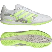 Adidas Super Sala III Zaalvoetbalschoenen (IN) Lichtgrijs Lichtgroen Lime