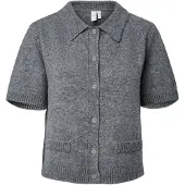 Y.A.S. Gebreid vest 'YASFRilo' grijs