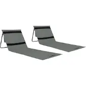 VirtuFit Strandmat - Grijs - Set van 2
