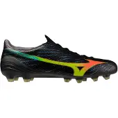 Mizuno Alpha III Elite Gras Voetbalschoenen (FG) Zwart Lava Oranje