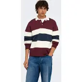 Only & Sons Sweatshirt 'Maglieria' bordeaux