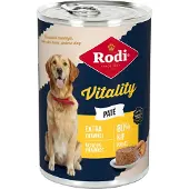 Rodi 6x Hondenvoer Nat Paté Vitality Kip 400 gr