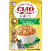 Inaba 12x Ciao Entrée Paté Kattenvoer Nat Chicken & Tuna 40 gr