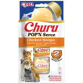 Inaba 6x Ciao Kattensnack Churu Pop'n Serve Chicken 2x35 gr