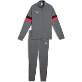 Puma Junior Trainingspak Grijs Jongens/Meisjes Polyester Ronde hals Meerkleurig - maat 164
