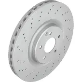 Ate Remschijf 24.0130-0180.1 voorkant, geventileerd, sterk gecarboniseerd, 1 Stuk