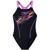 Speedo EnduraFlex badpak - zwart/roze Sportbadpak Meisjes Nylon - maat 152